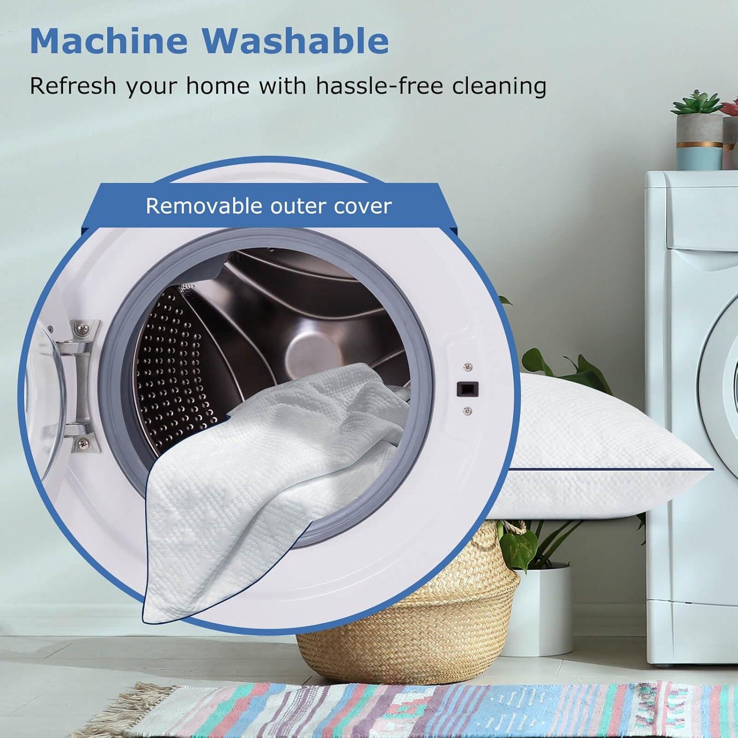 Juego de 2 Almohadas Queen Slybear Ajustables Viscoelásticas