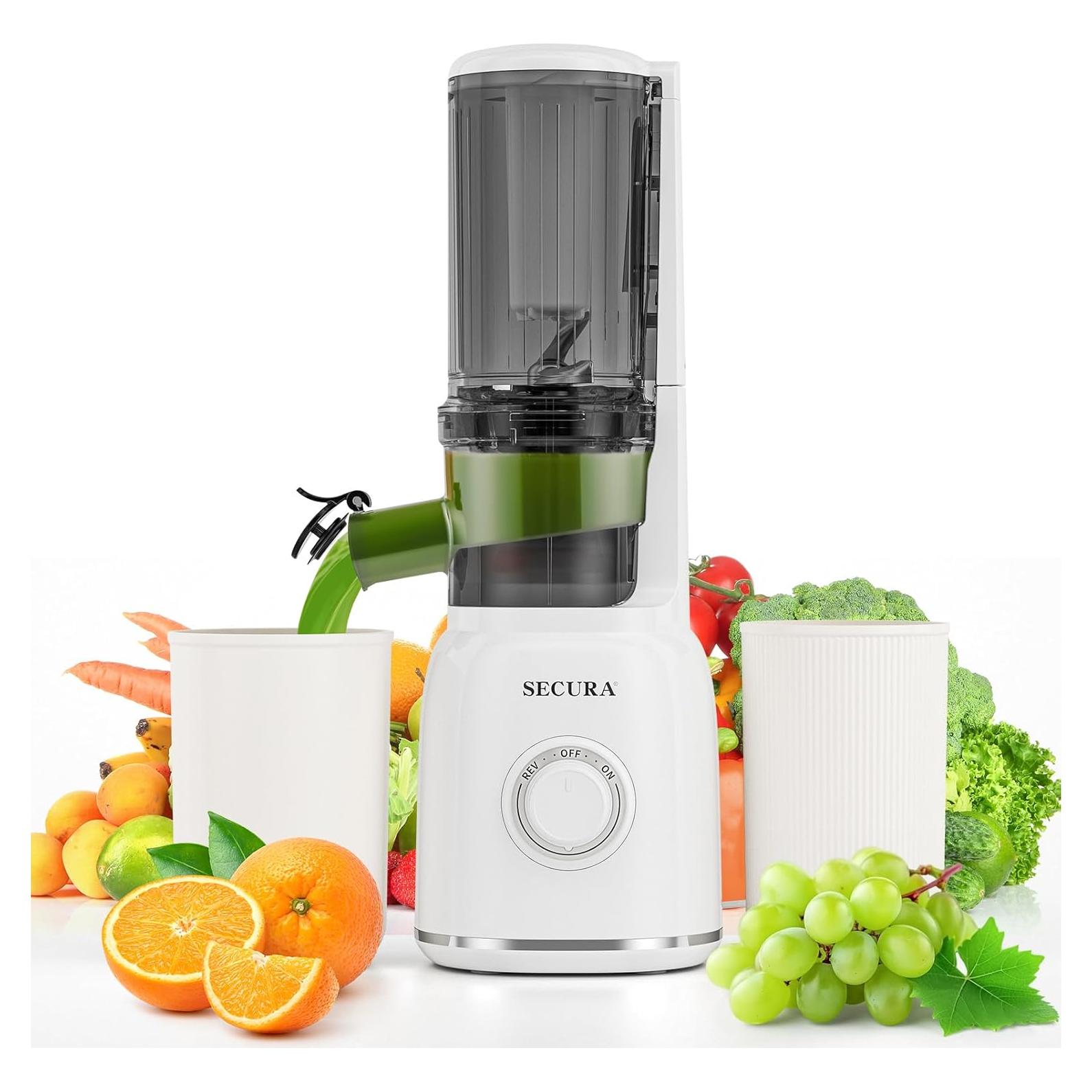 Extractor de Jugo Lento Secura SJ550-A Acero Inoxidable 2.08 kg