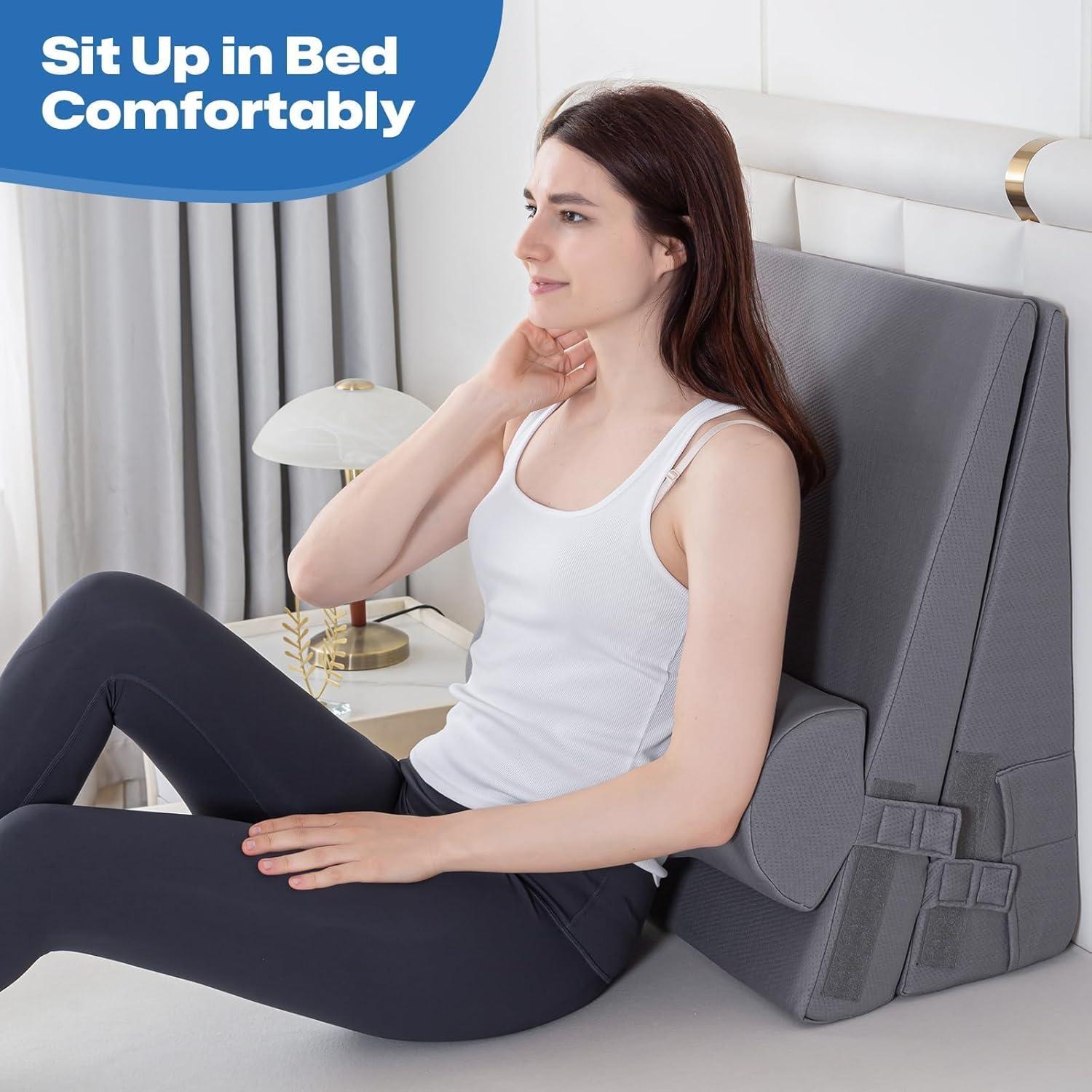 Almohada en Cuña GOHOME 3 Piezas Ajustable Espuma Viscoelástica