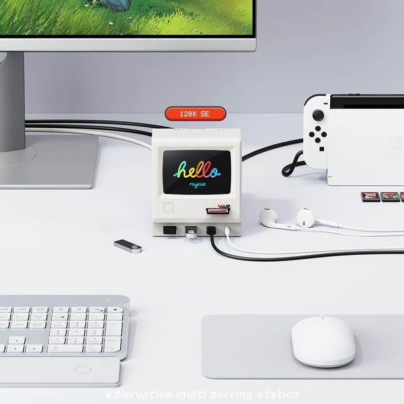 Estación de Acoplamiento Triple Monitor RayCue 128K SE 4K USB-C