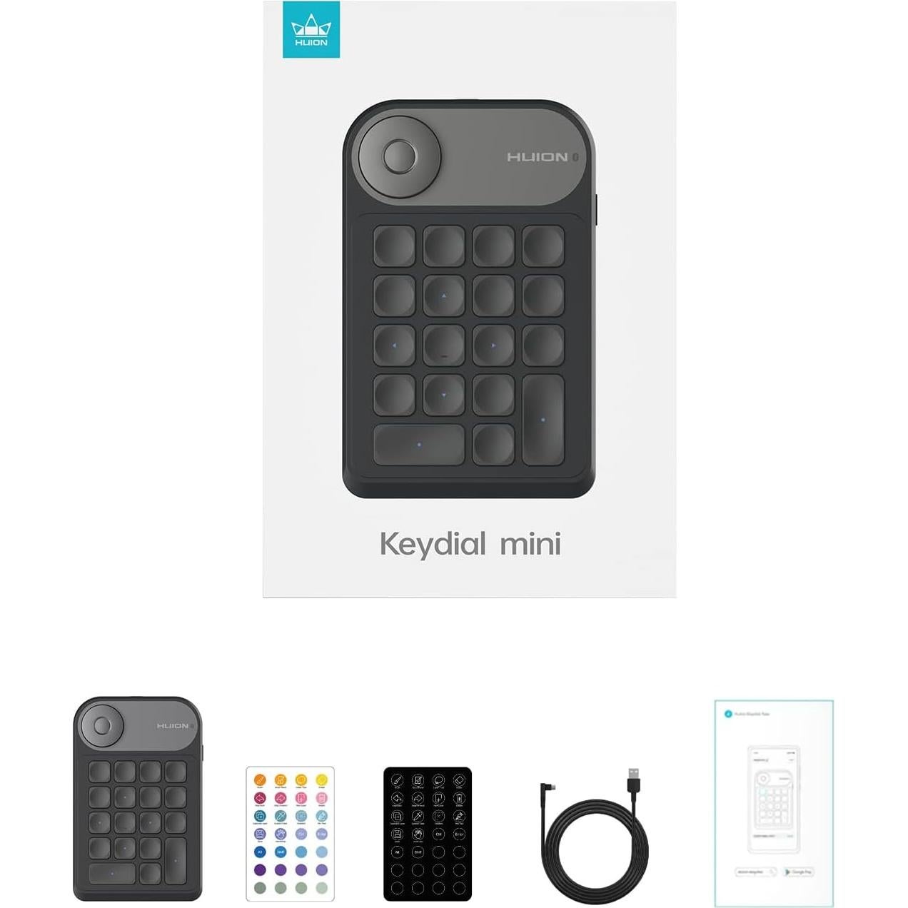 Teclado Programable Huion Keydial Mini Bluetooth 18 Teclas