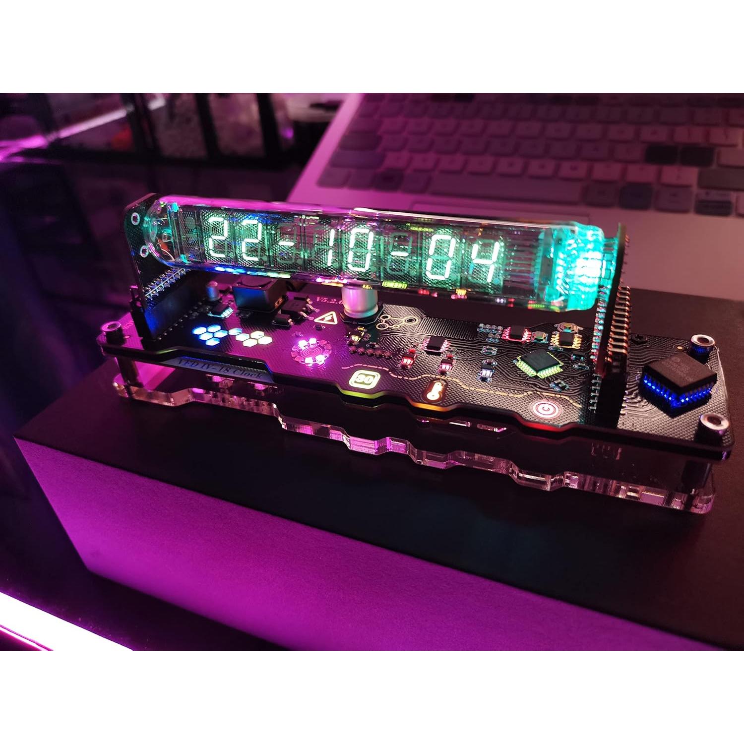 Reloj de tubo fluorescente TPHRAVAL IN18 vintage RGB