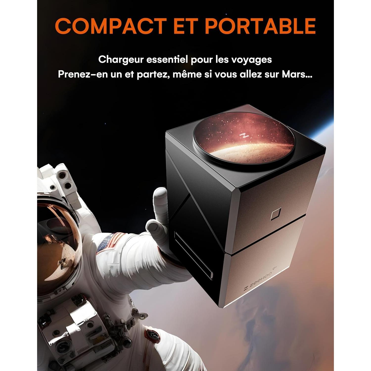 Estación de Carga 3 en 1 ZEEHOO para iPhone, Apple Watch y AirPods