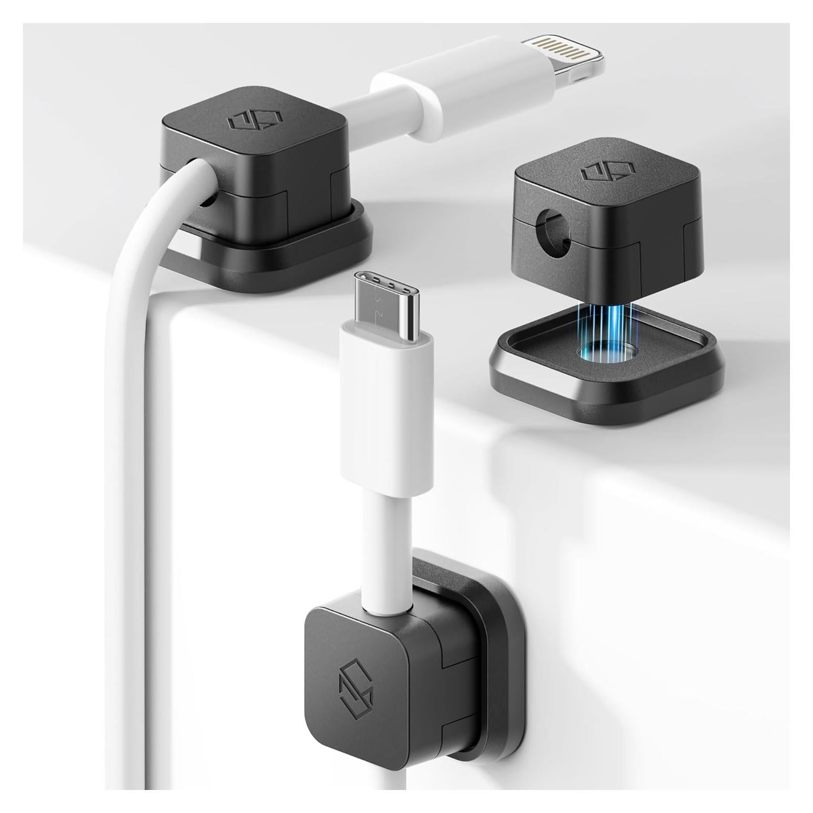 Clip Magnético para Cables Sinjimoru - 3 Piezas Negro