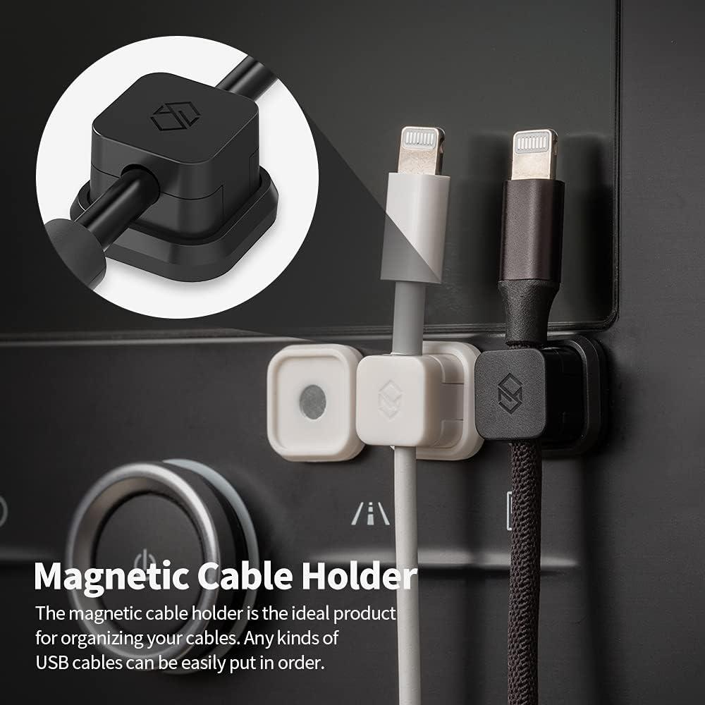 Clip Magnético para Cables Sinjimoru - 3 Piezas Negro