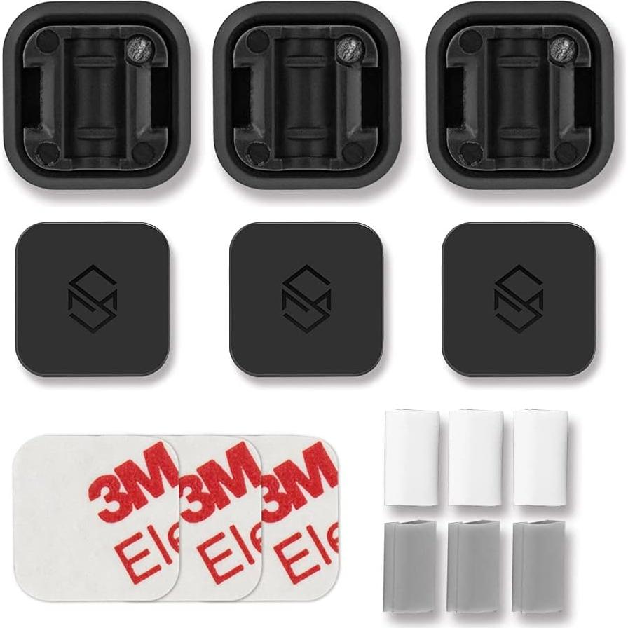 Clip Magnético para Cables Sinjimoru - 3 Piezas Negro