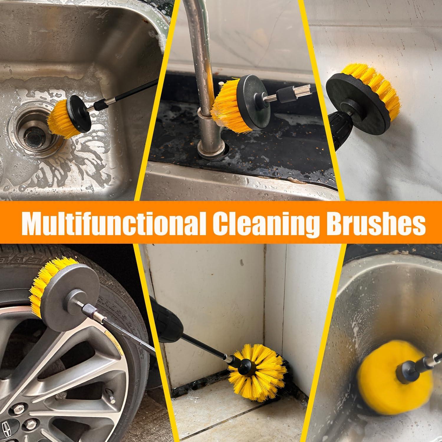 Juego de Accesorios de Limpieza de Taladro 10 Piezas Chicarry