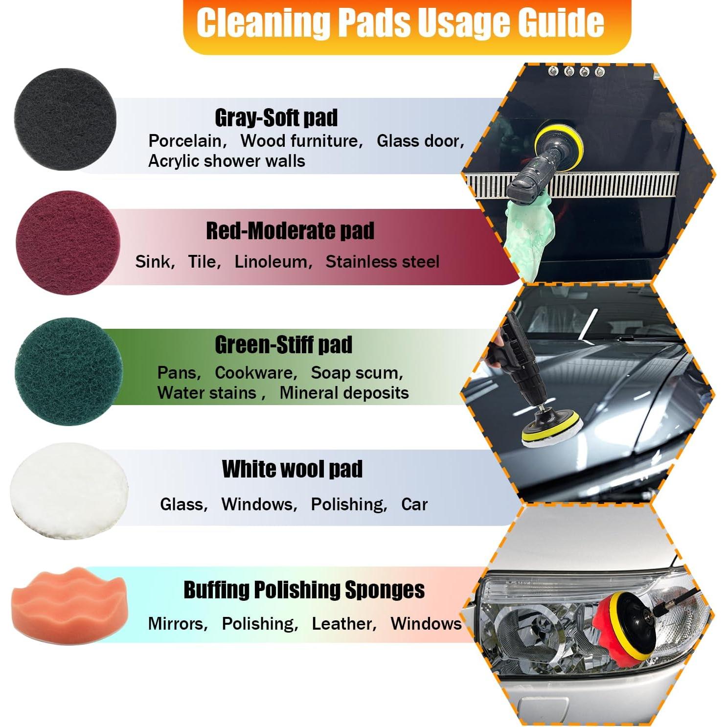 Juego de Accesorios de Limpieza de Taladro 10 Piezas Chicarry