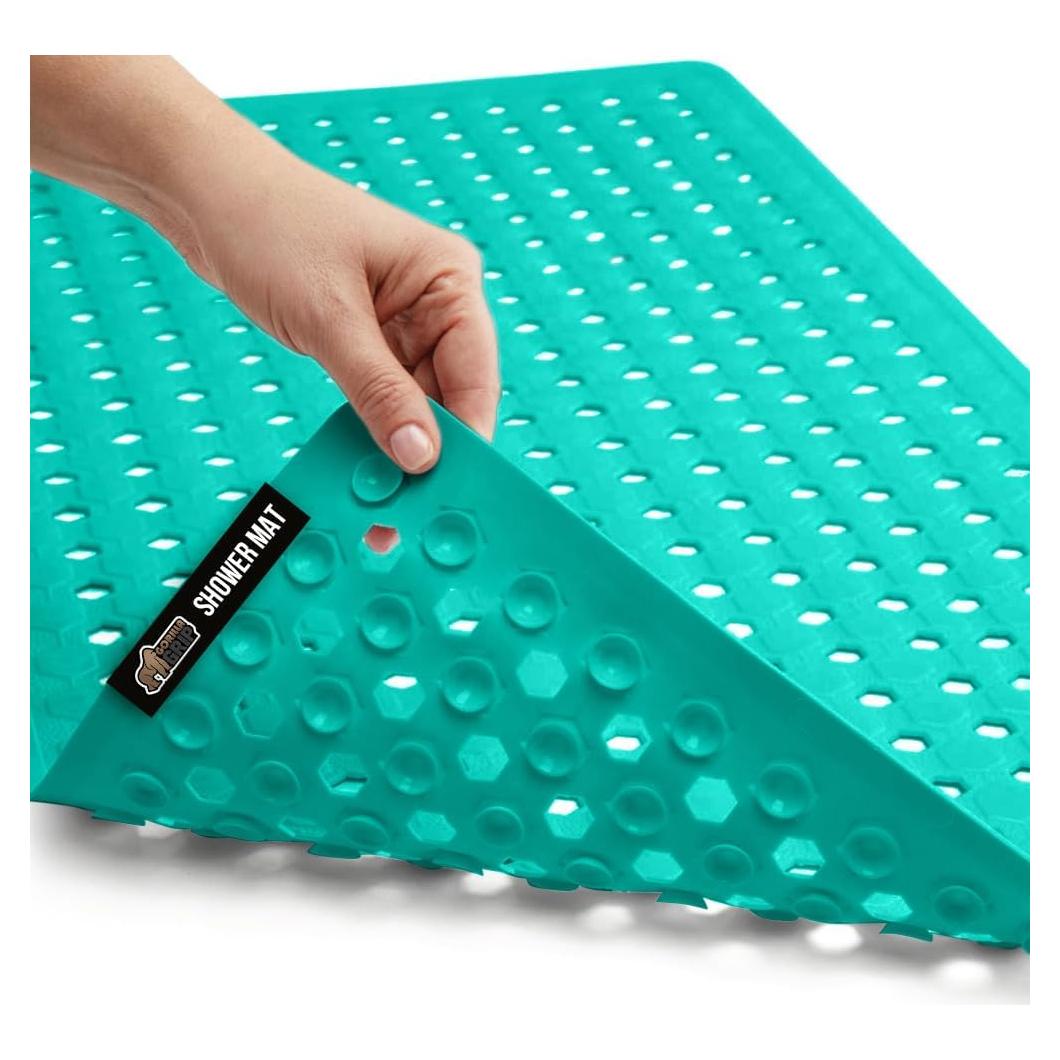 Alfombra de Baño Gorilla Grip 89x41 cm Turquesa Lavable
