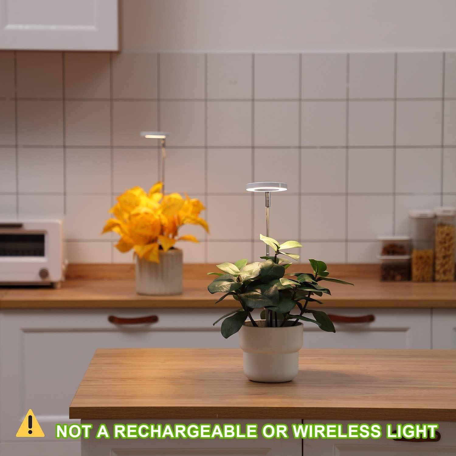 Luz de Crecimiento LED Yadoker 2 Piezas 900 Lúmenes