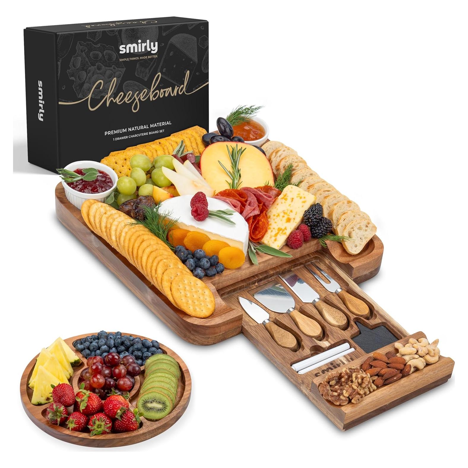 Conjunto de Tablas de Charcutería SMIRLY - Madera de Acacia