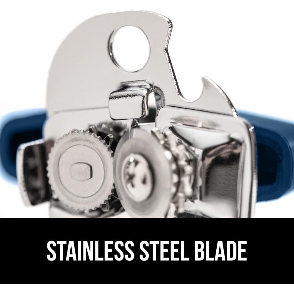 Abrelatas Manual GORILLA GRIP Acero Inoxidable Azul 17.78 cm