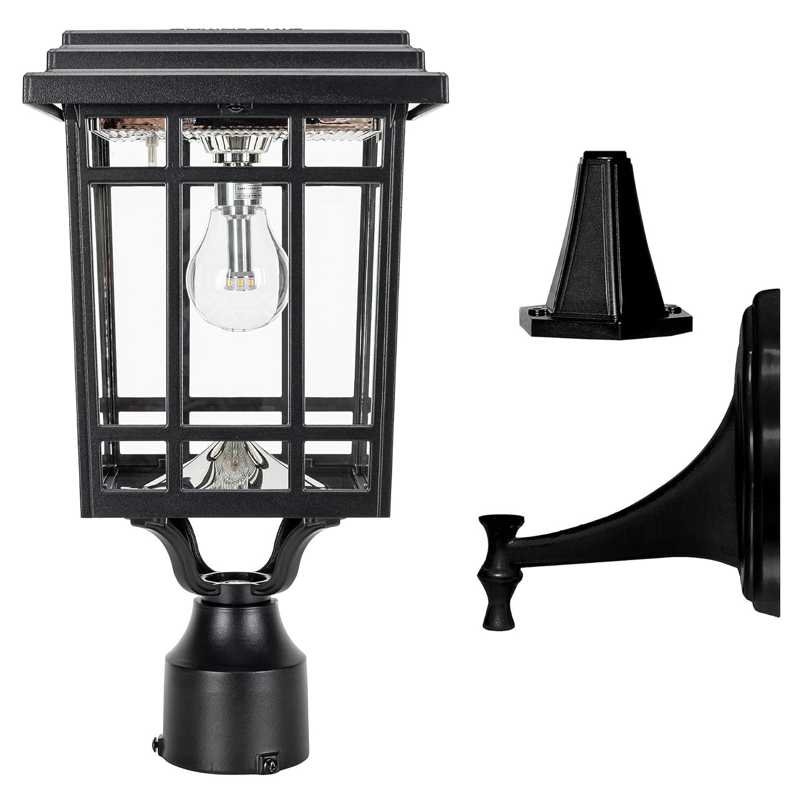 Lámpara Solar Gama Sonic Prairie 40 cm Montaje en Poste