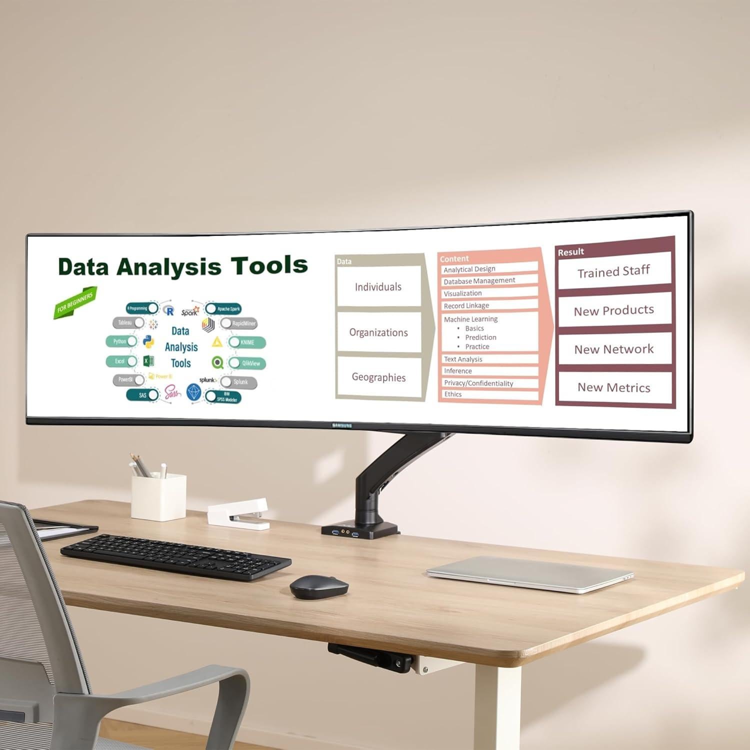 Soporte de Monitor AVLT DM40-1 para Pantallas 17" a 49"