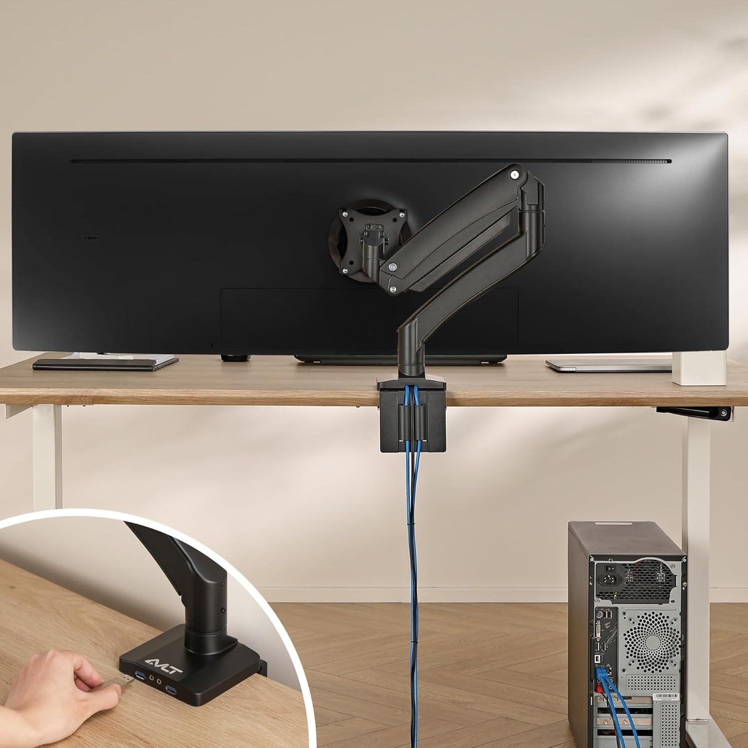 Soporte de Monitor AVLT DM40-1 para Pantallas 17" a 49"