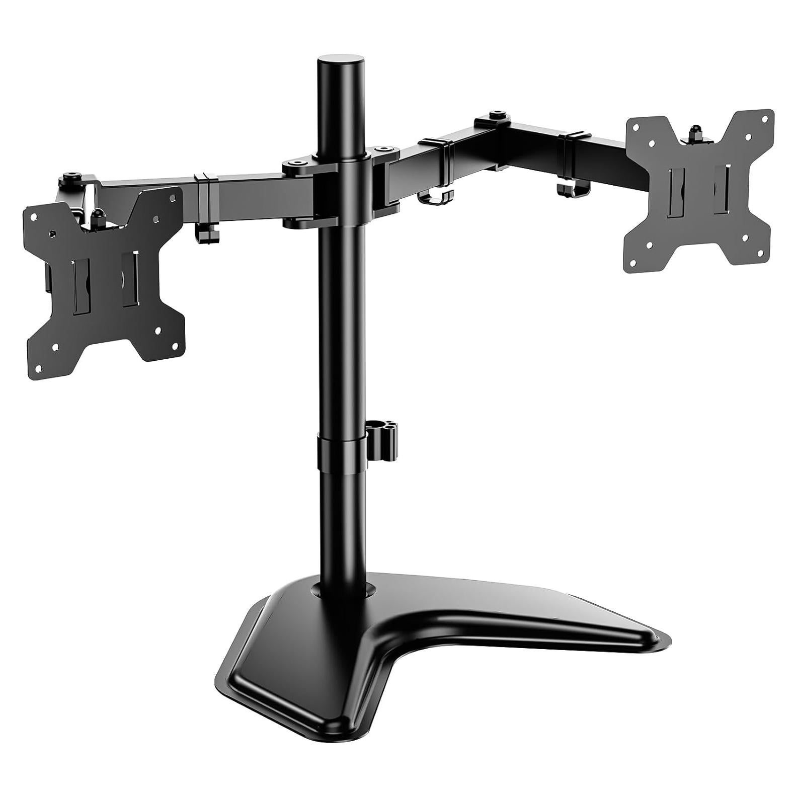Soporte Doble para Monitor WALI MF002 hasta 27" Negro