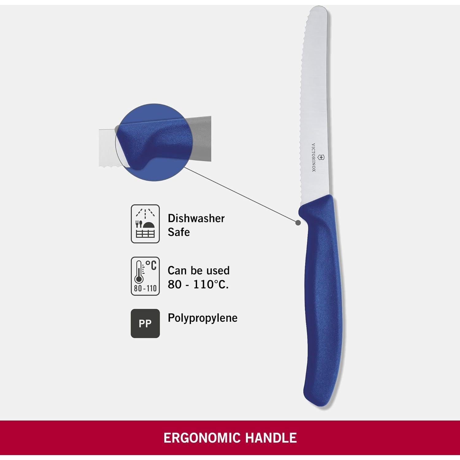 Cuchillo de Tomate Victorinox 6.7832 Azul 10.9 cm Serrado