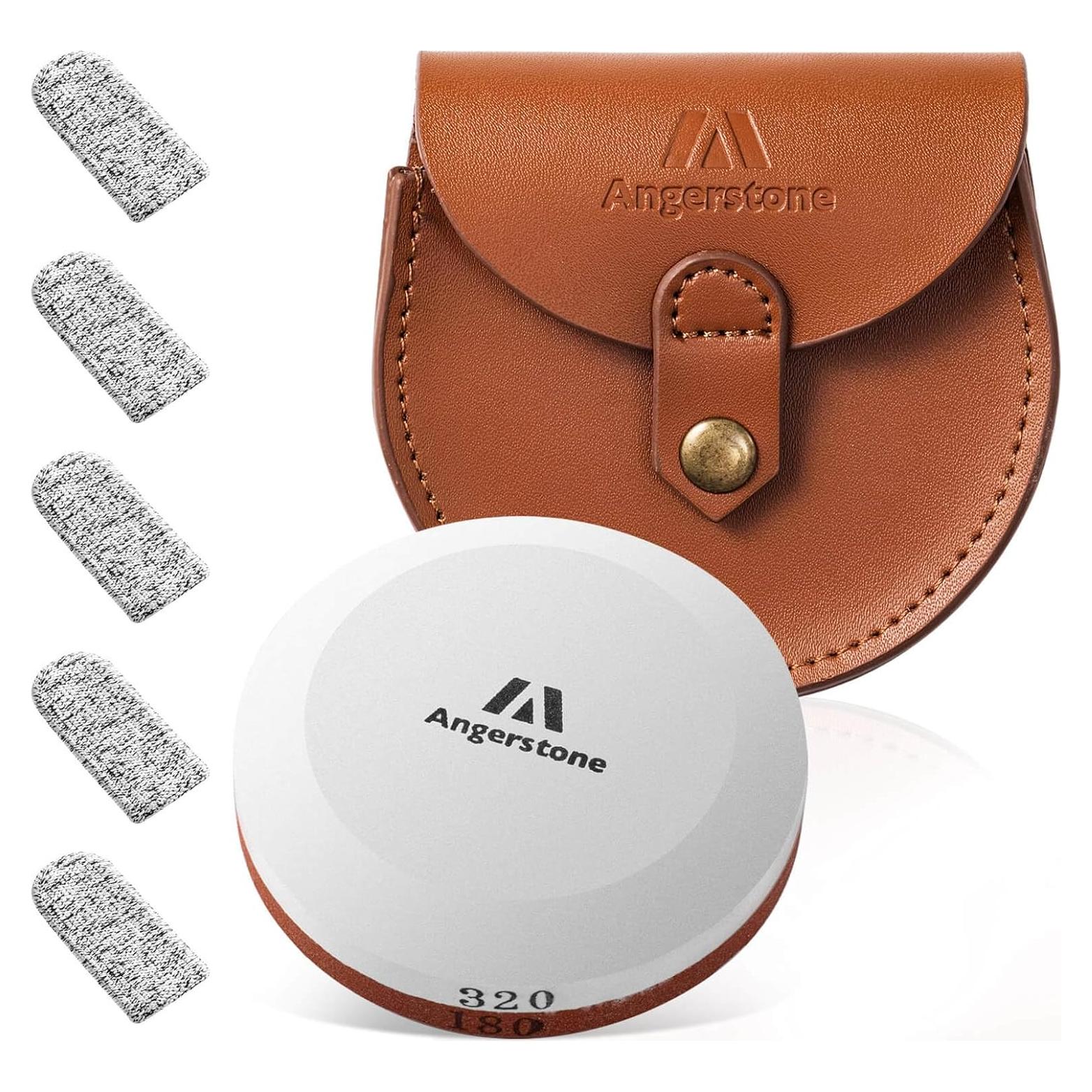 Afilador de Hachas Angerstone - Piedra de Afilado Doble Grano 180/320