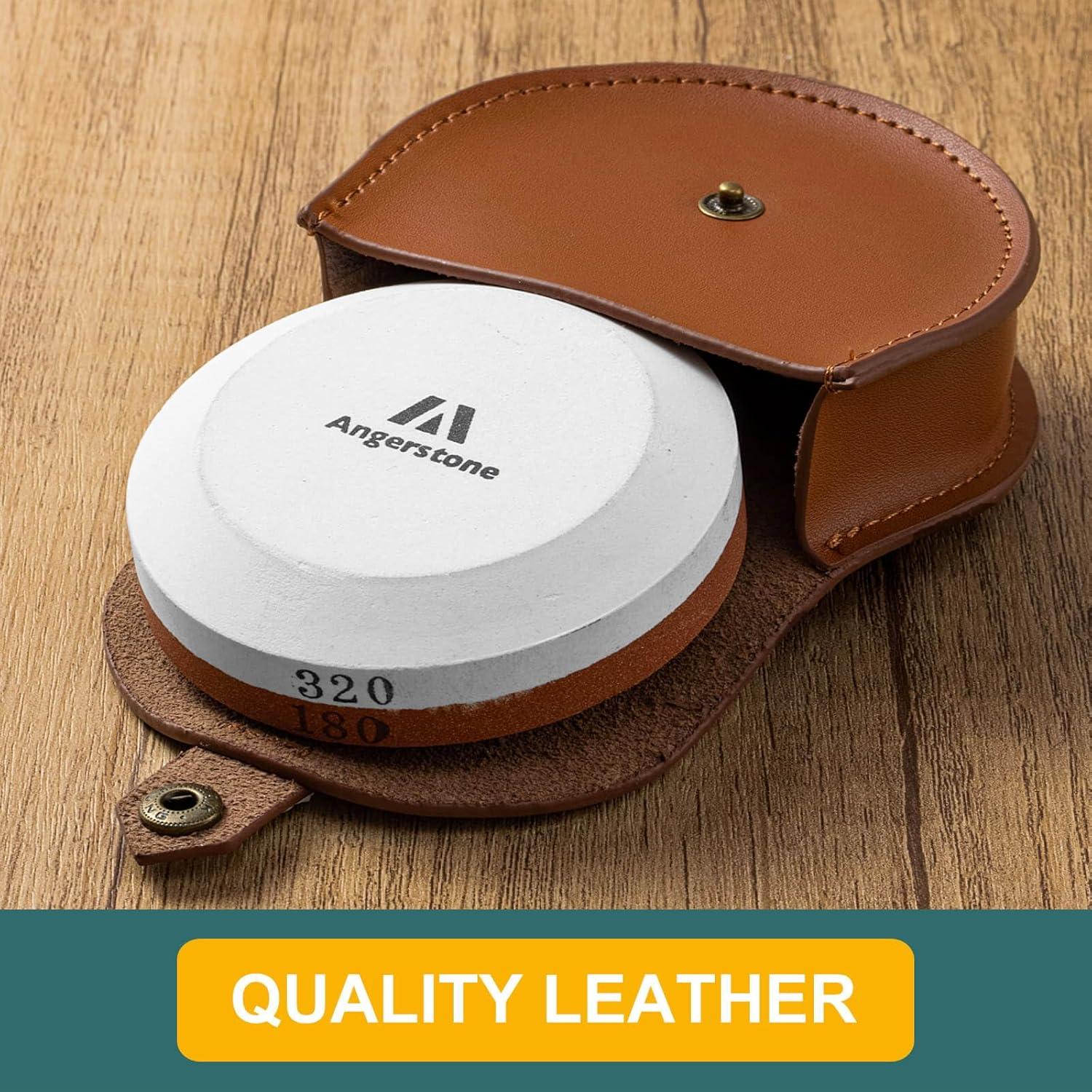 Afilador de Hachas Angerstone - Piedra de Afilado Doble Grano 180/320