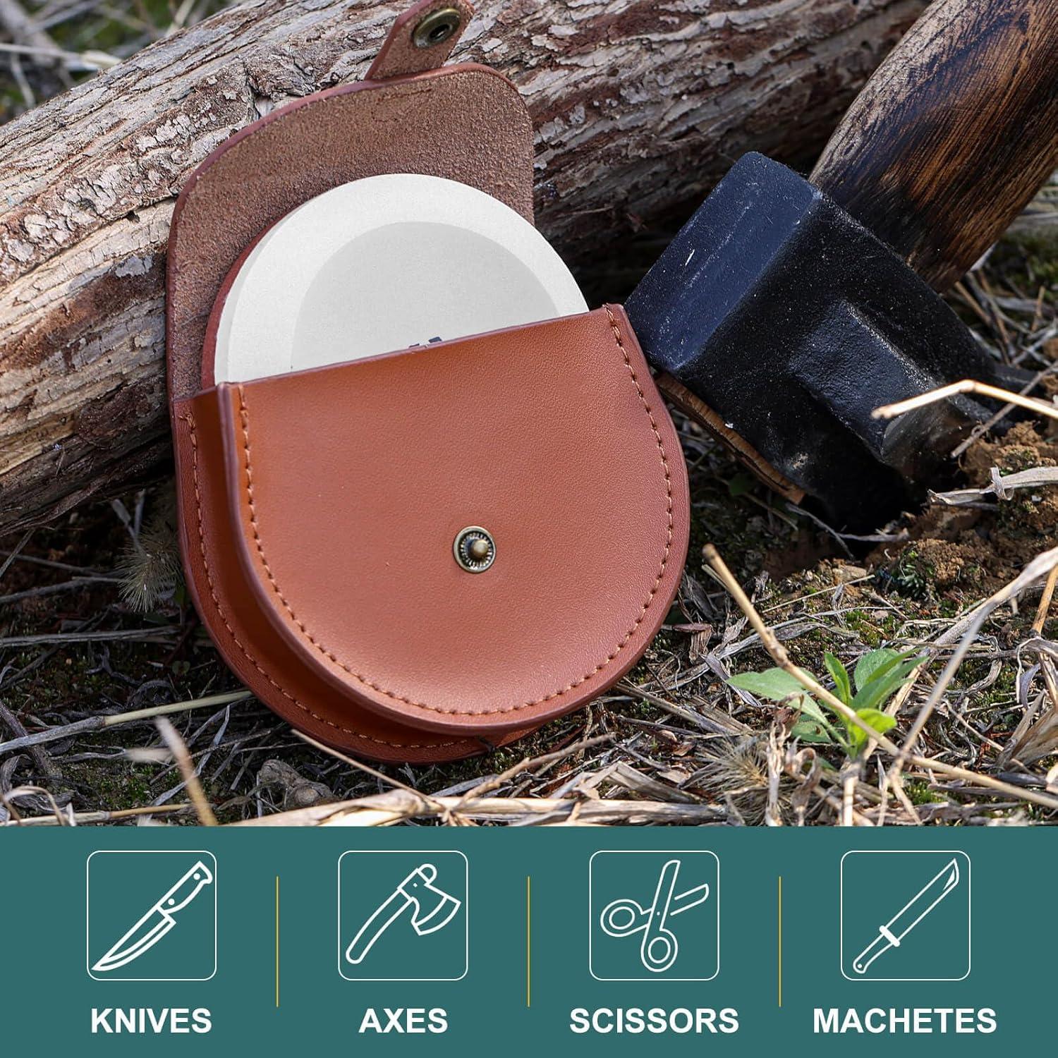 Afilador de Hachas Angerstone - Piedra de Afilado Doble Grano 180/320