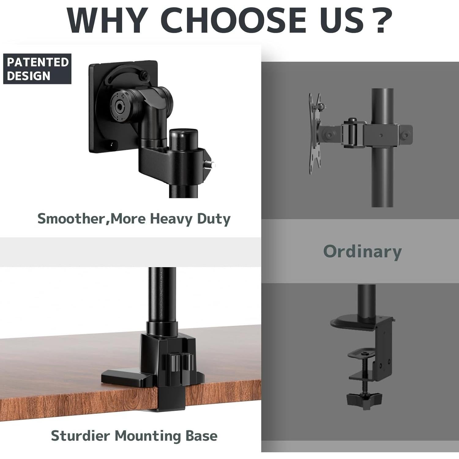 Soporte de Monitor Ultrawide Putilsen Mount 24-145 cm Negro