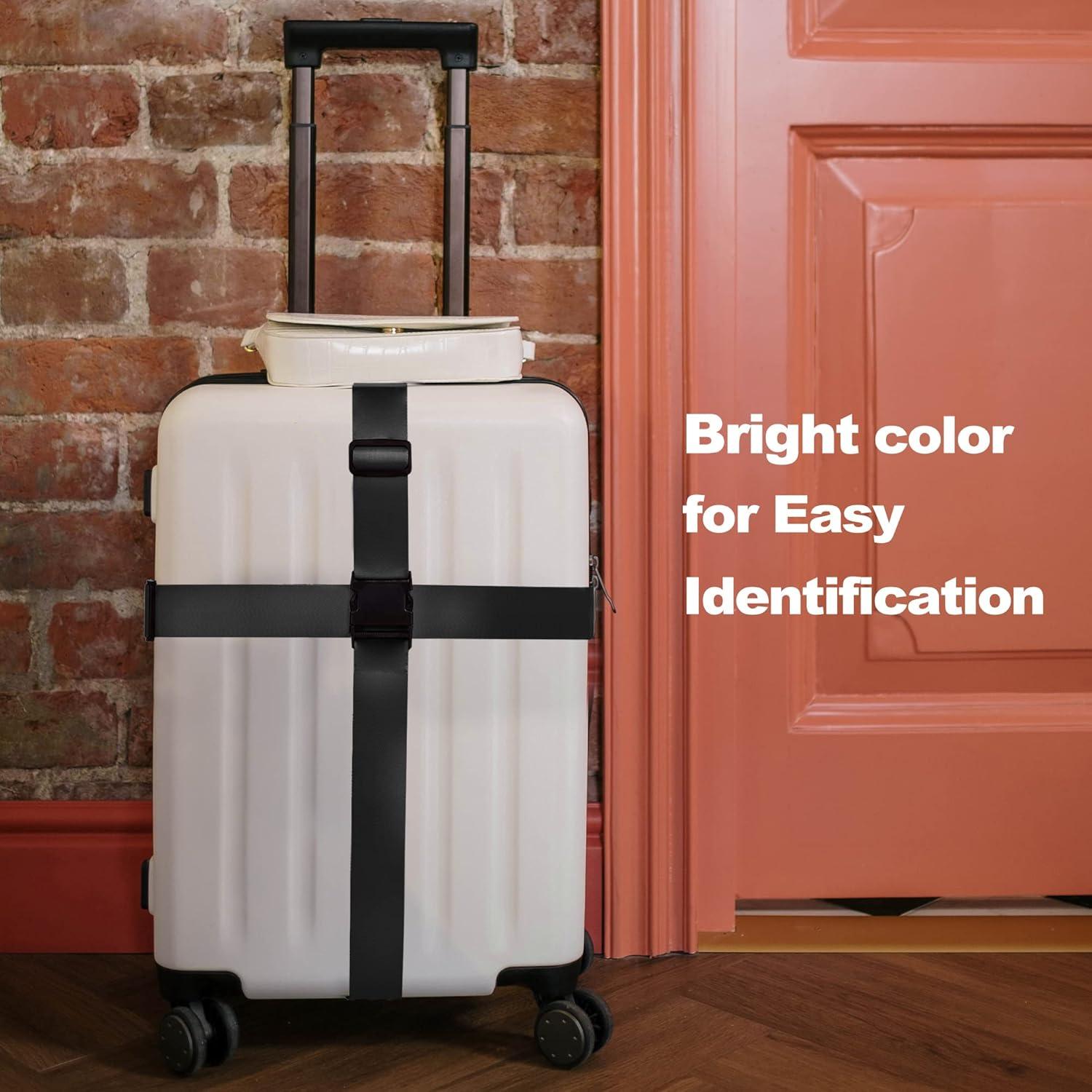 Correas de Equipaje Nylon Chelmon 4 Piezas 5cm x 1.83m Negro