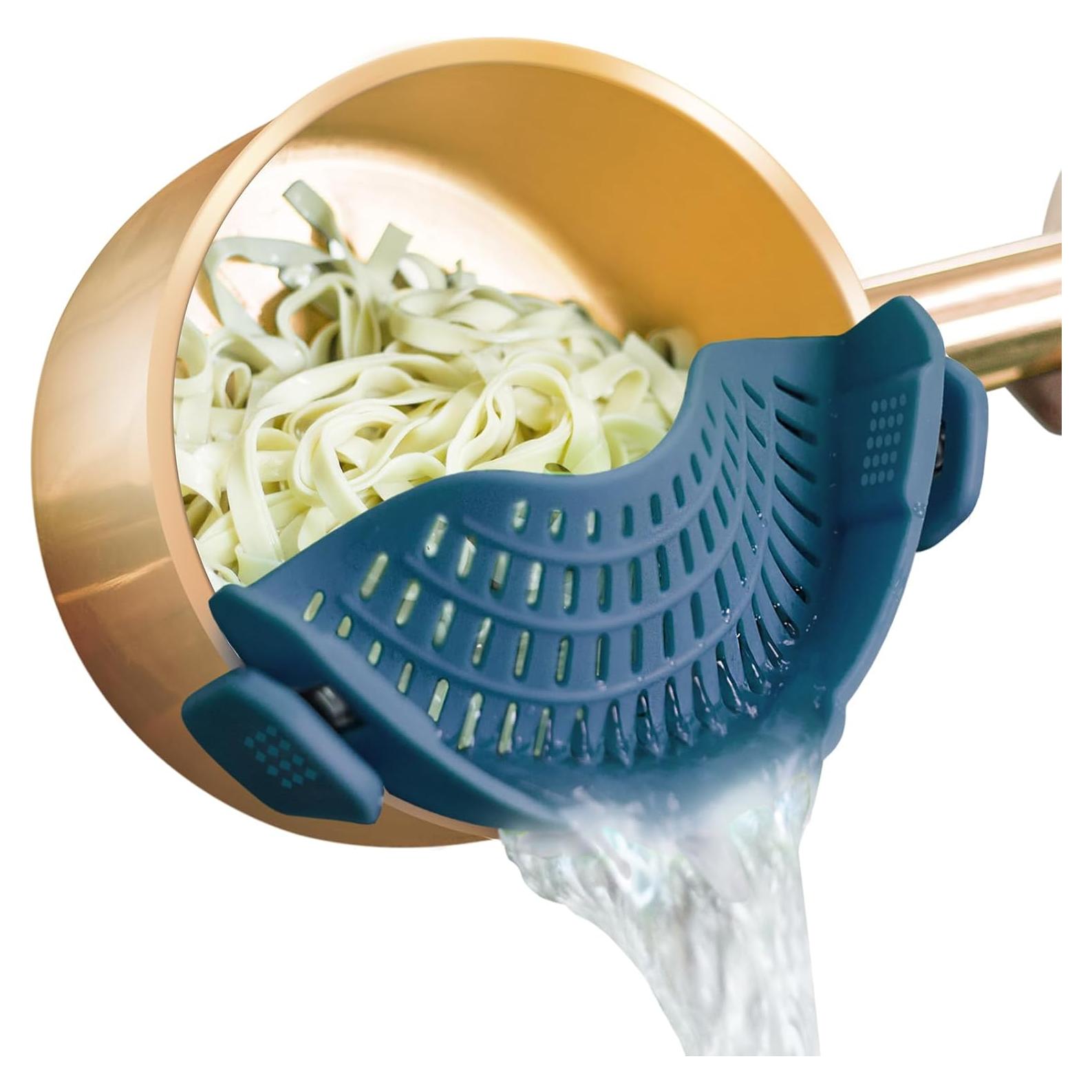 Colador de Silicona AUOON Clip Ajustable para Pasta y Verduras