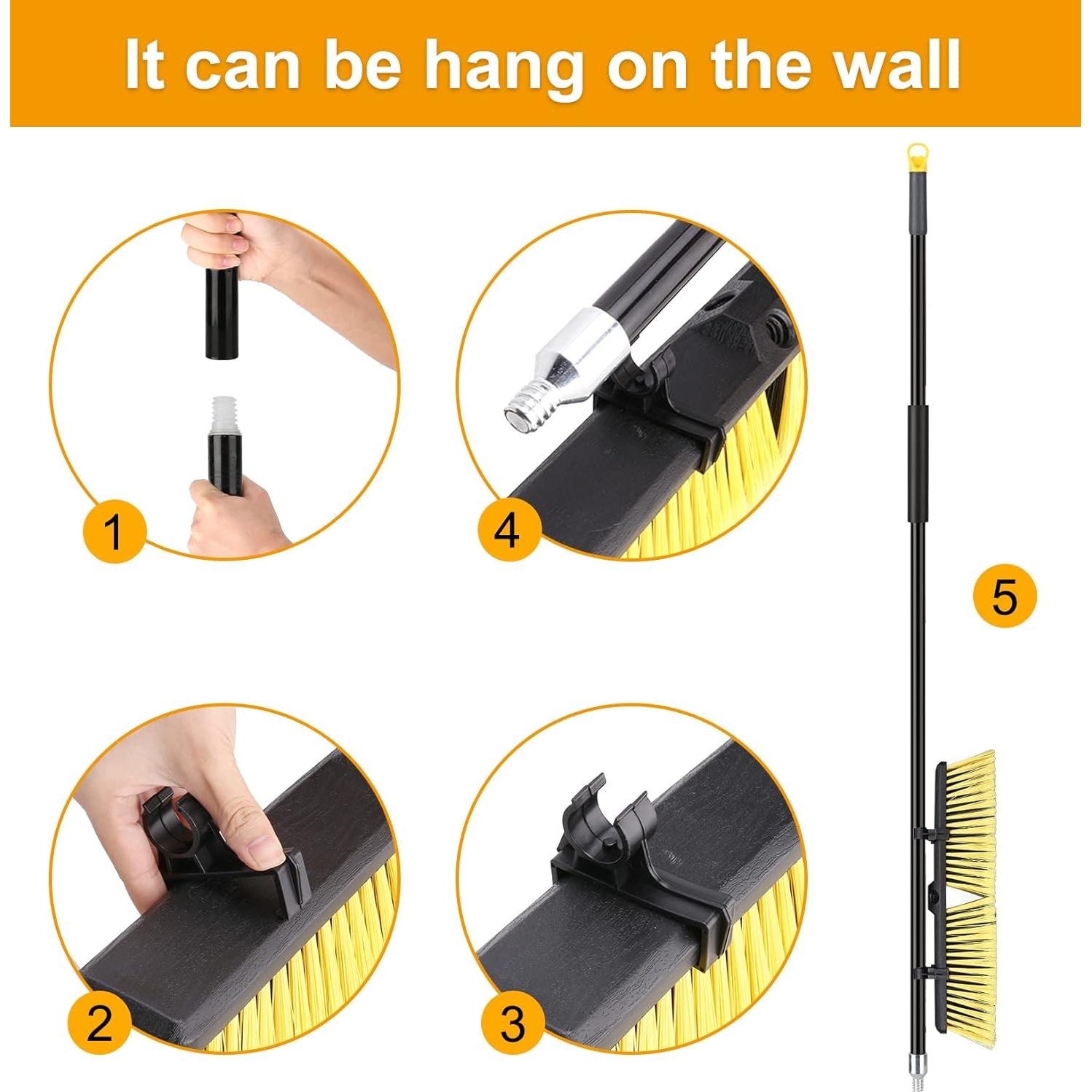 Escoba de Exterior KeFanta 45.72 cm con Mango de 160 cm