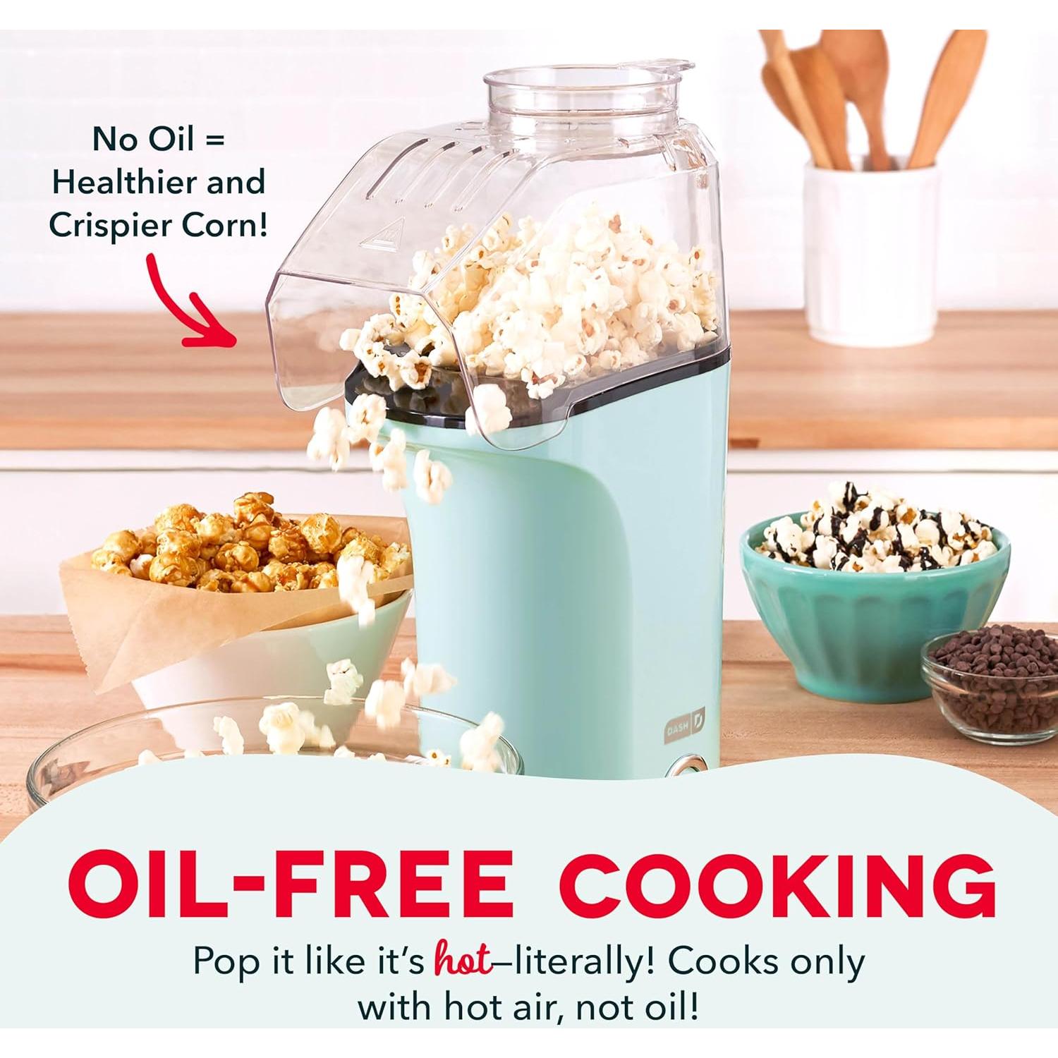 Máquina de Palomitas DASH de Aire Caliente 16 Tazas Aqua