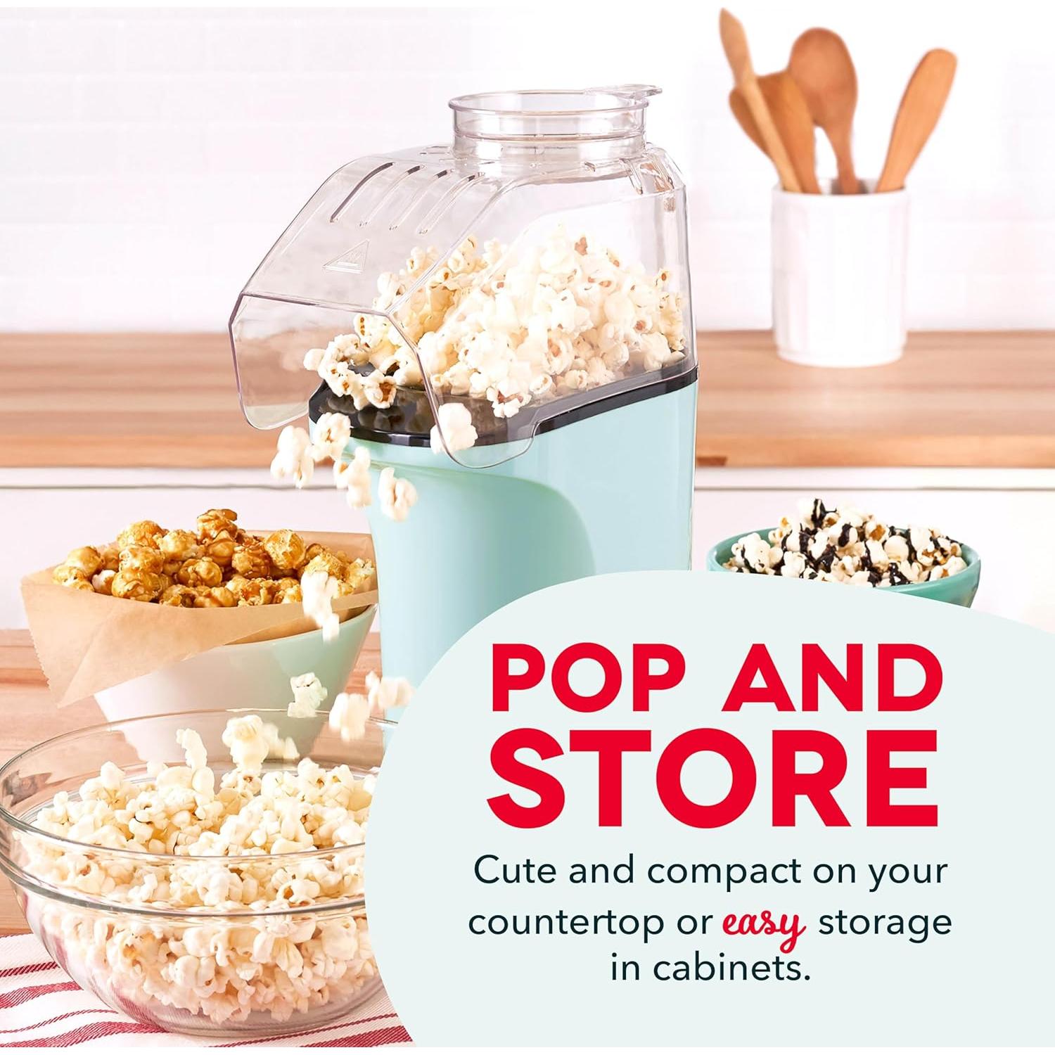 Máquina de Palomitas DASH de Aire Caliente 16 Tazas Aqua