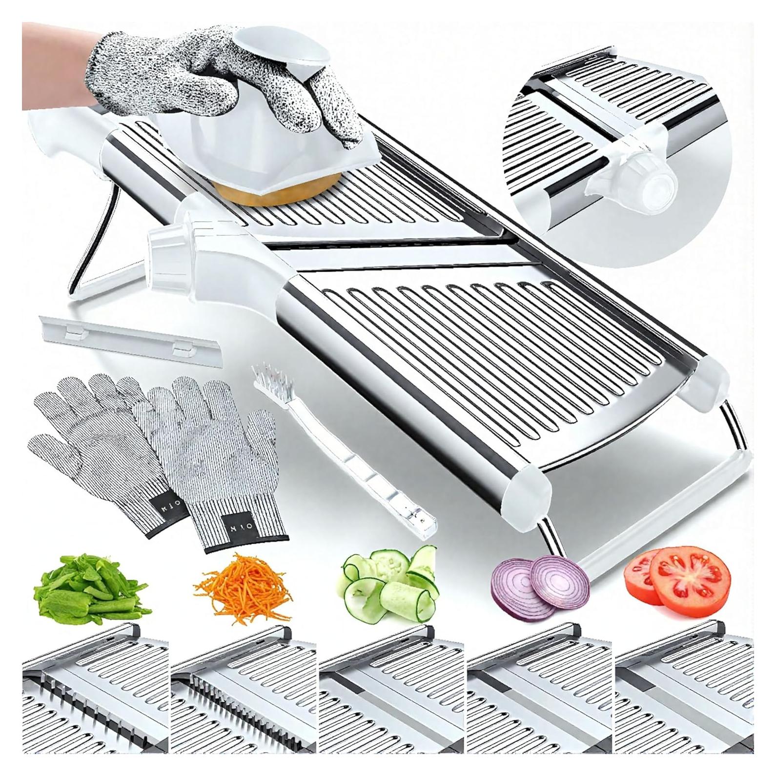 Cortador de Mandolina Ajustable Gramercy - Acero Inoxidable