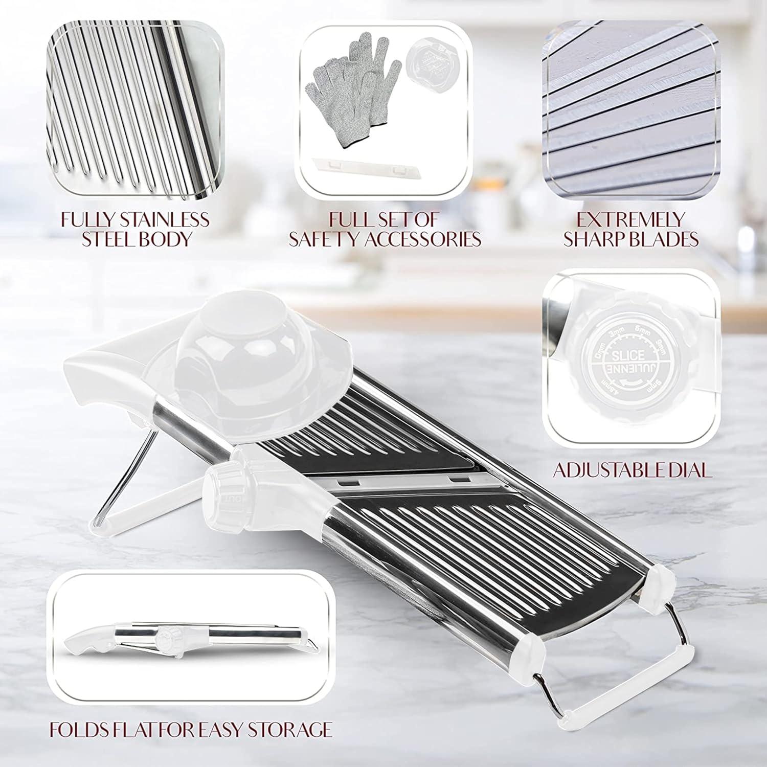 Cortador de Mandolina Ajustable Gramercy - Acero Inoxidable