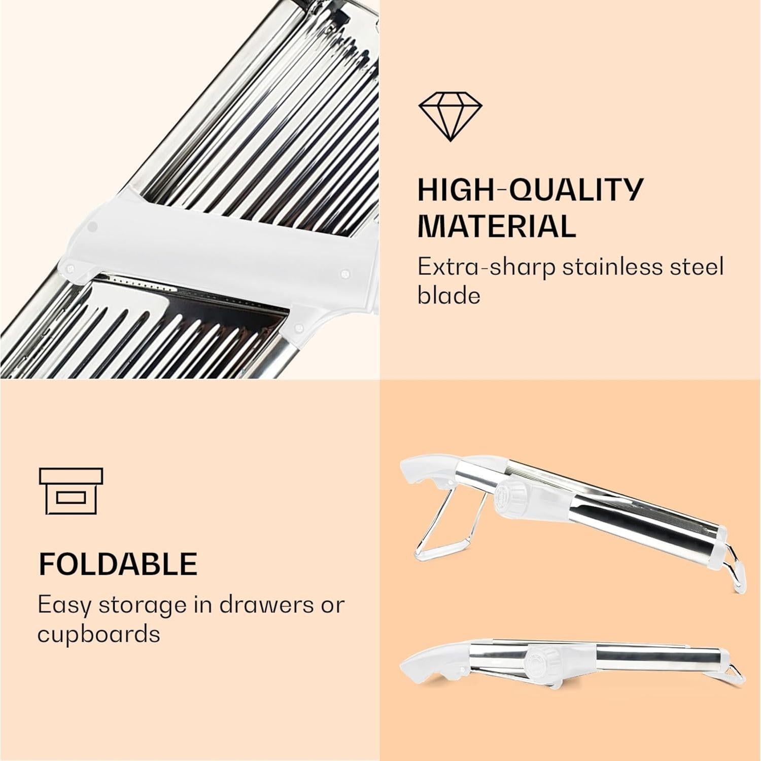 Cortador de Mandolina Ajustable Gramercy - Acero Inoxidable