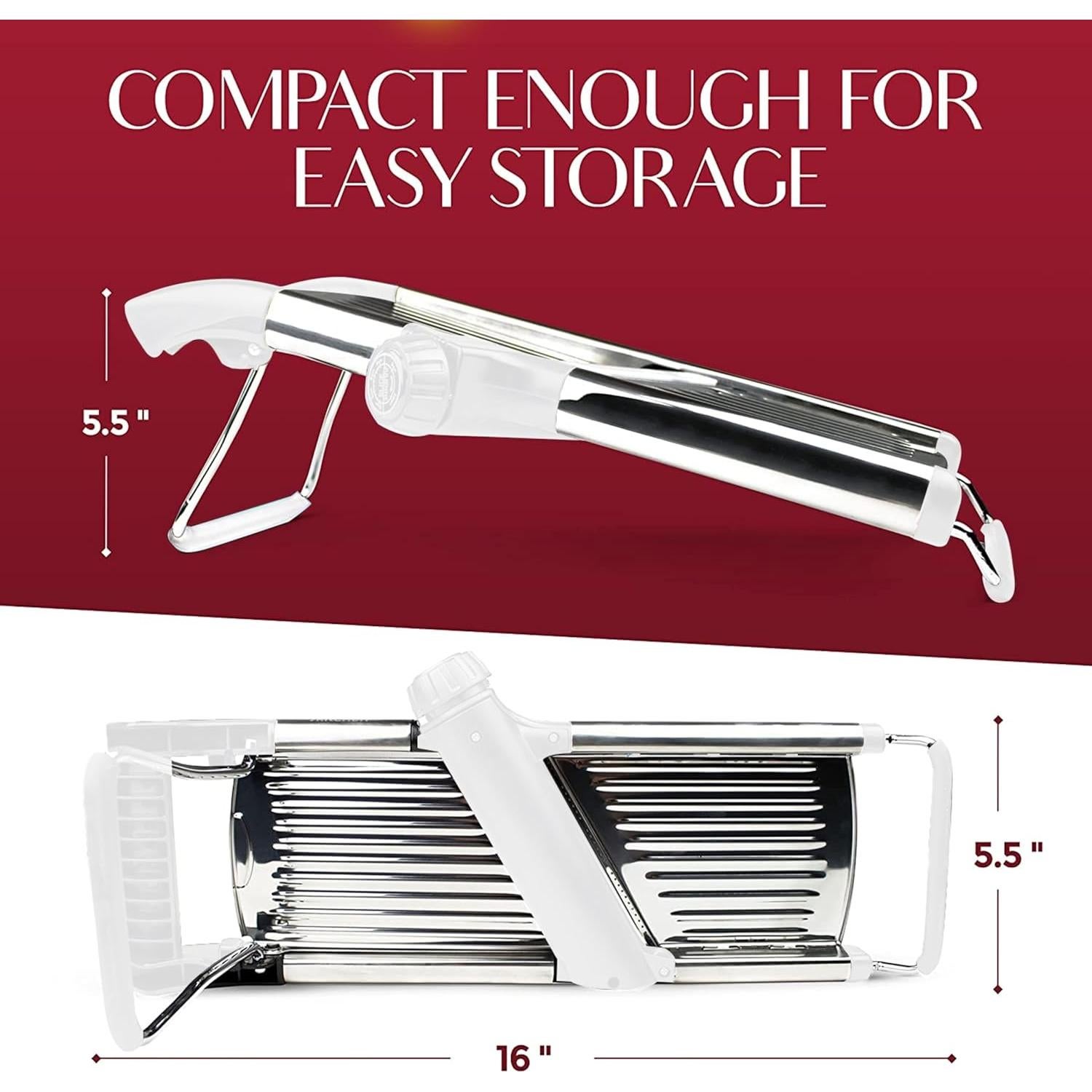 Cortador de Mandolina Ajustable Gramercy - Acero Inoxidable