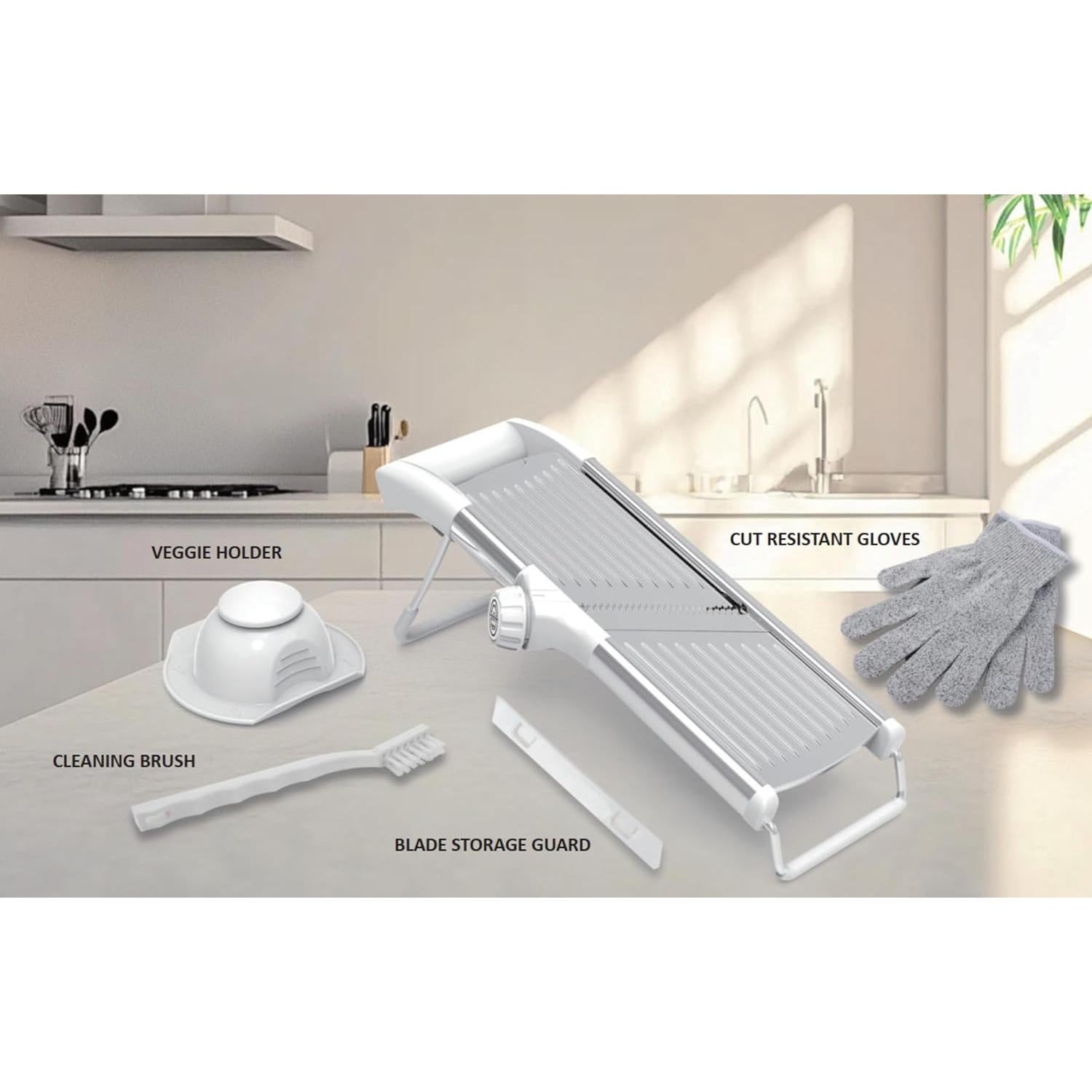 Cortador de Mandolina Ajustable Gramercy - Acero Inoxidable