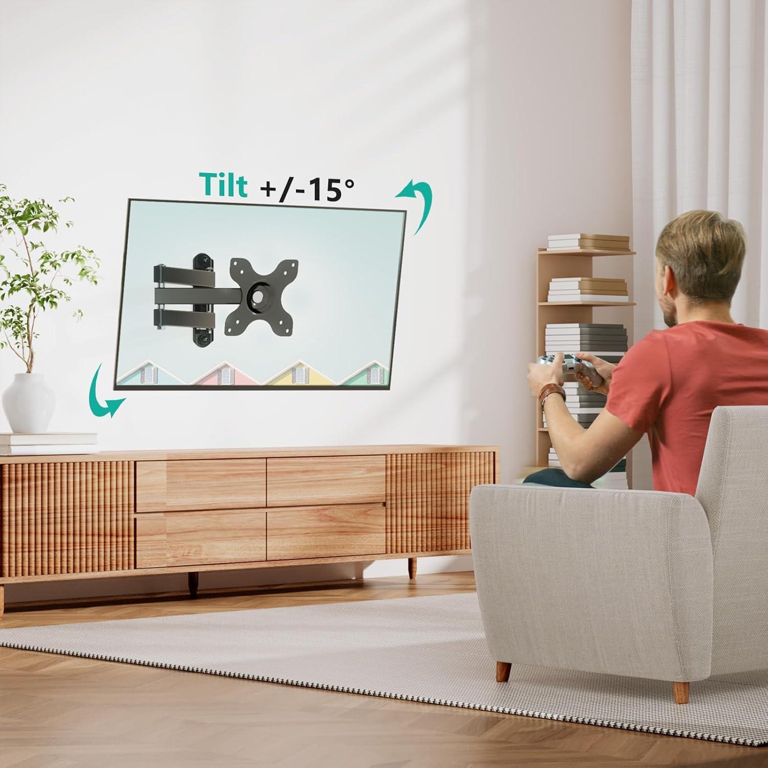 Soporte de Pared Articulado WALI para TV 13-32" Negro