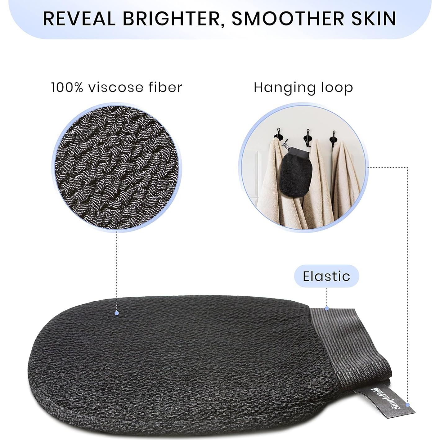 Mitón Exfoliante Kessa SimpleField 100% Viscosa 1 Pieza