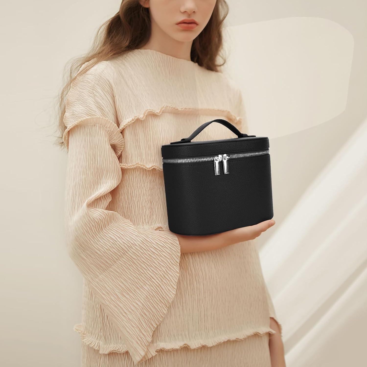 Bolsa de Maquillaje Estuche Organizador YFGBCX Negro 20x15x14cm