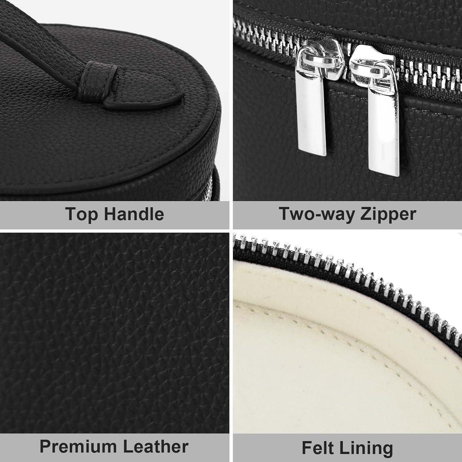 Bolsa de Maquillaje Estuche Organizador YFGBCX Negro 20x15x14cm