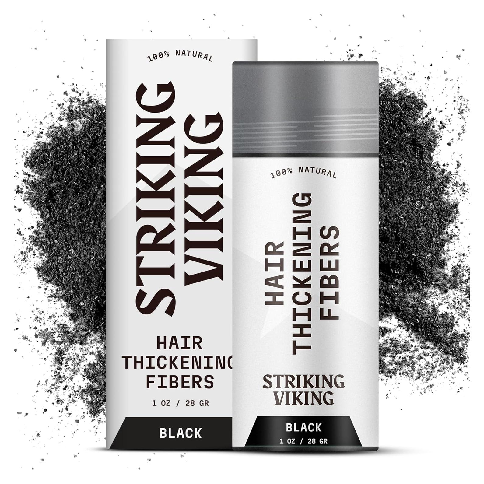 Fibras para Cabello Striking Viking 28g - Negro - Natural