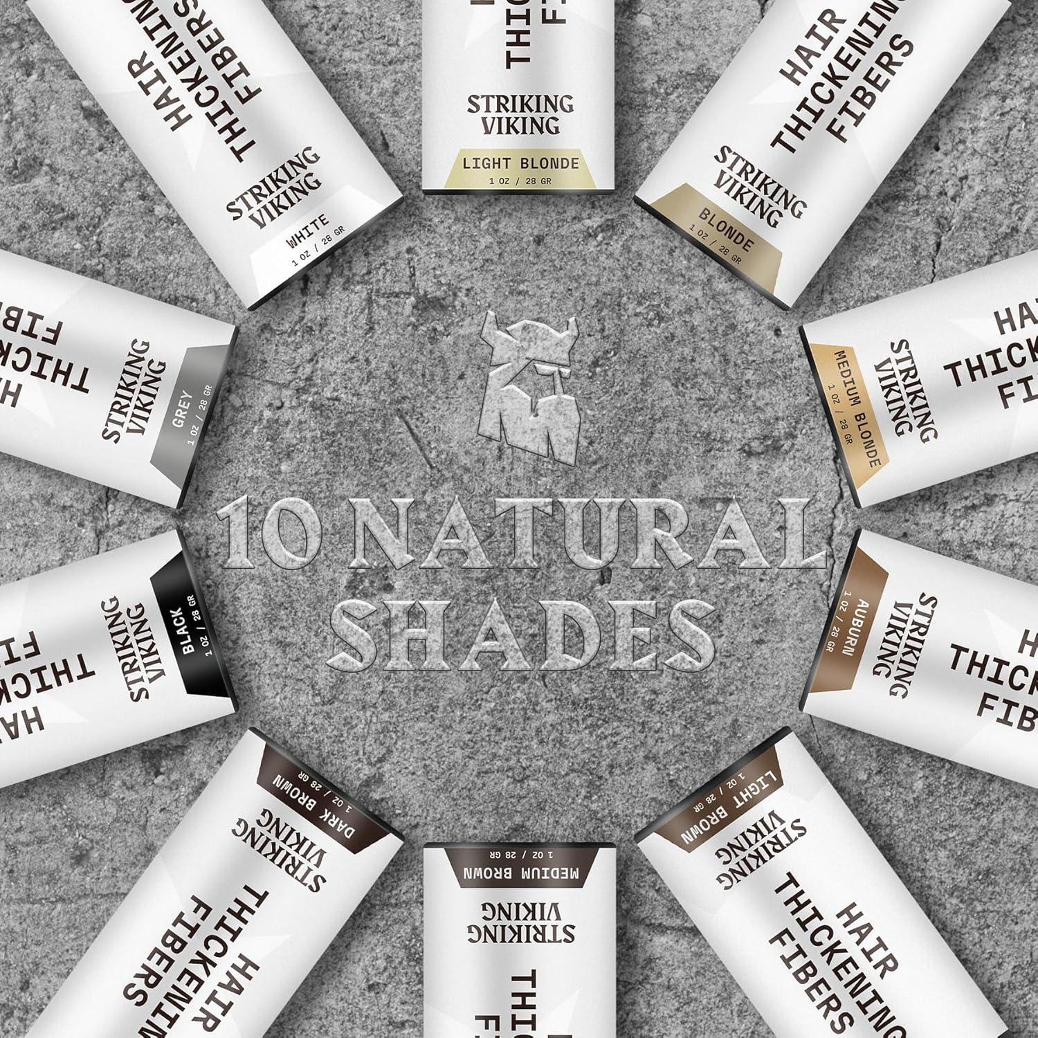 Fibras para Cabello Striking Viking 28g - Negro - Natural