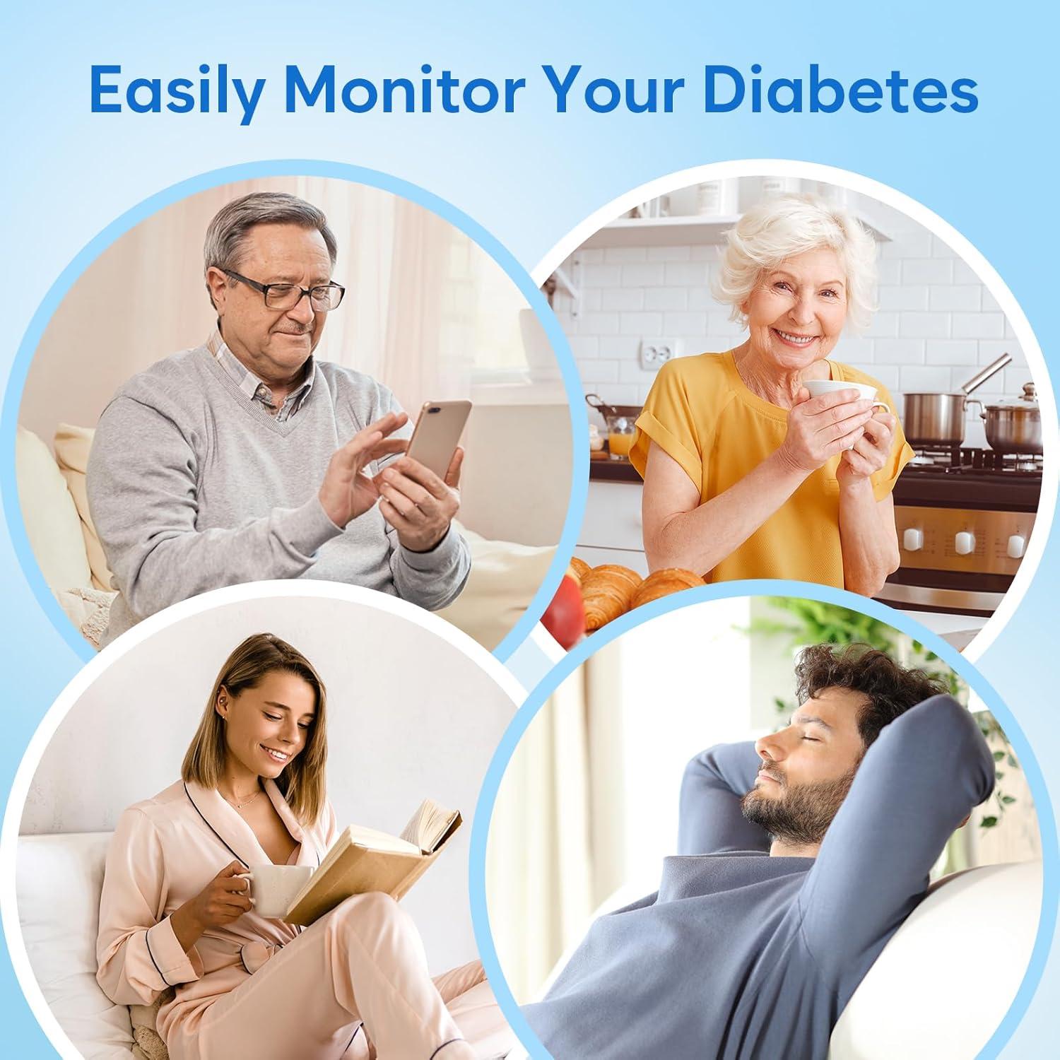 Kit Monitor Glucosa Easy@Home - 100 Tiras y Lancetas