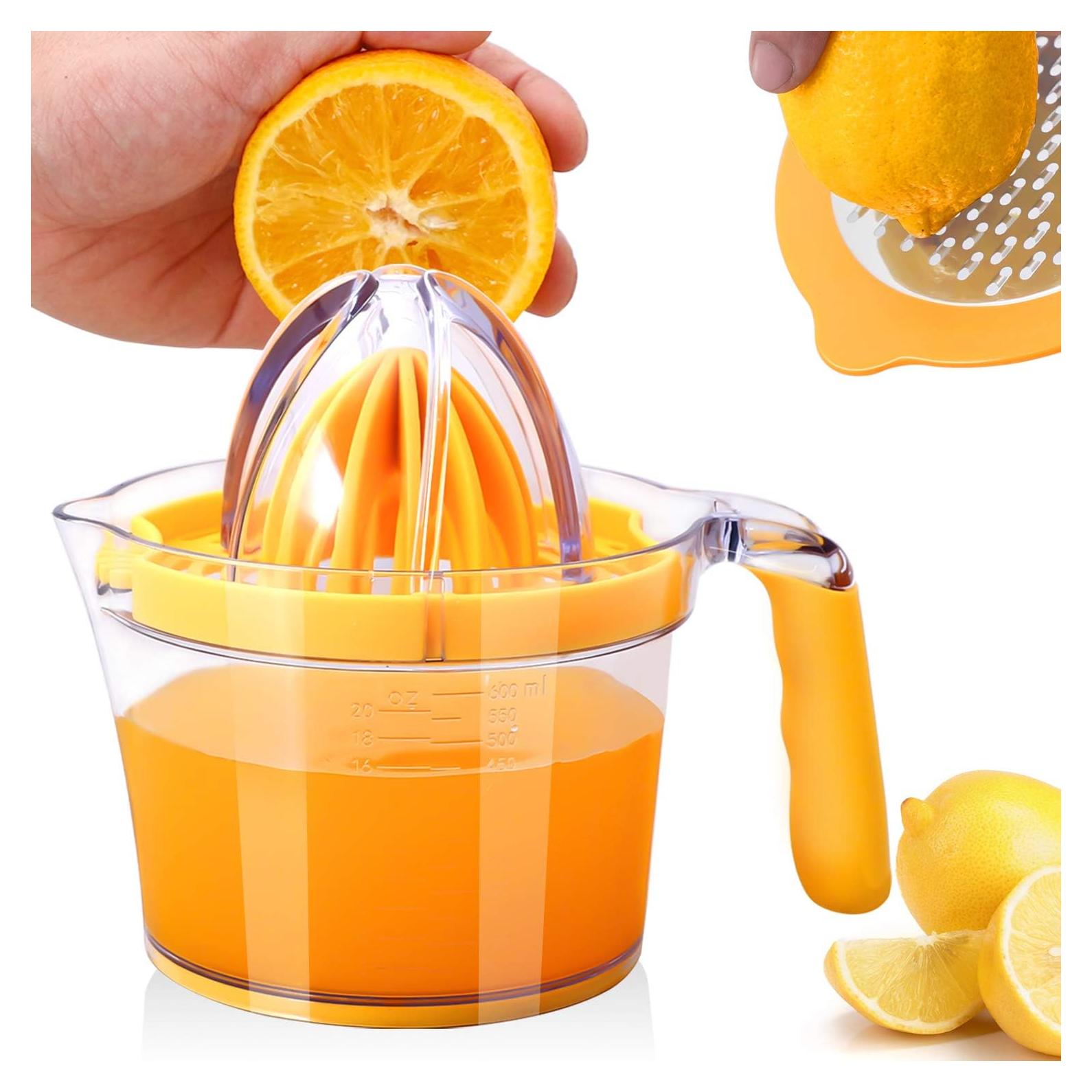 Exprimidor Manual Drizom 0.6L con Rallador y Separador