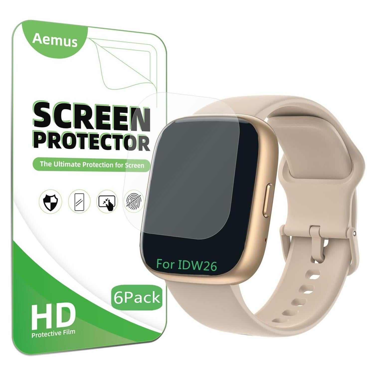 Protector de Pantalla Aemus para Reloj IDW26 1.83" TPU HD