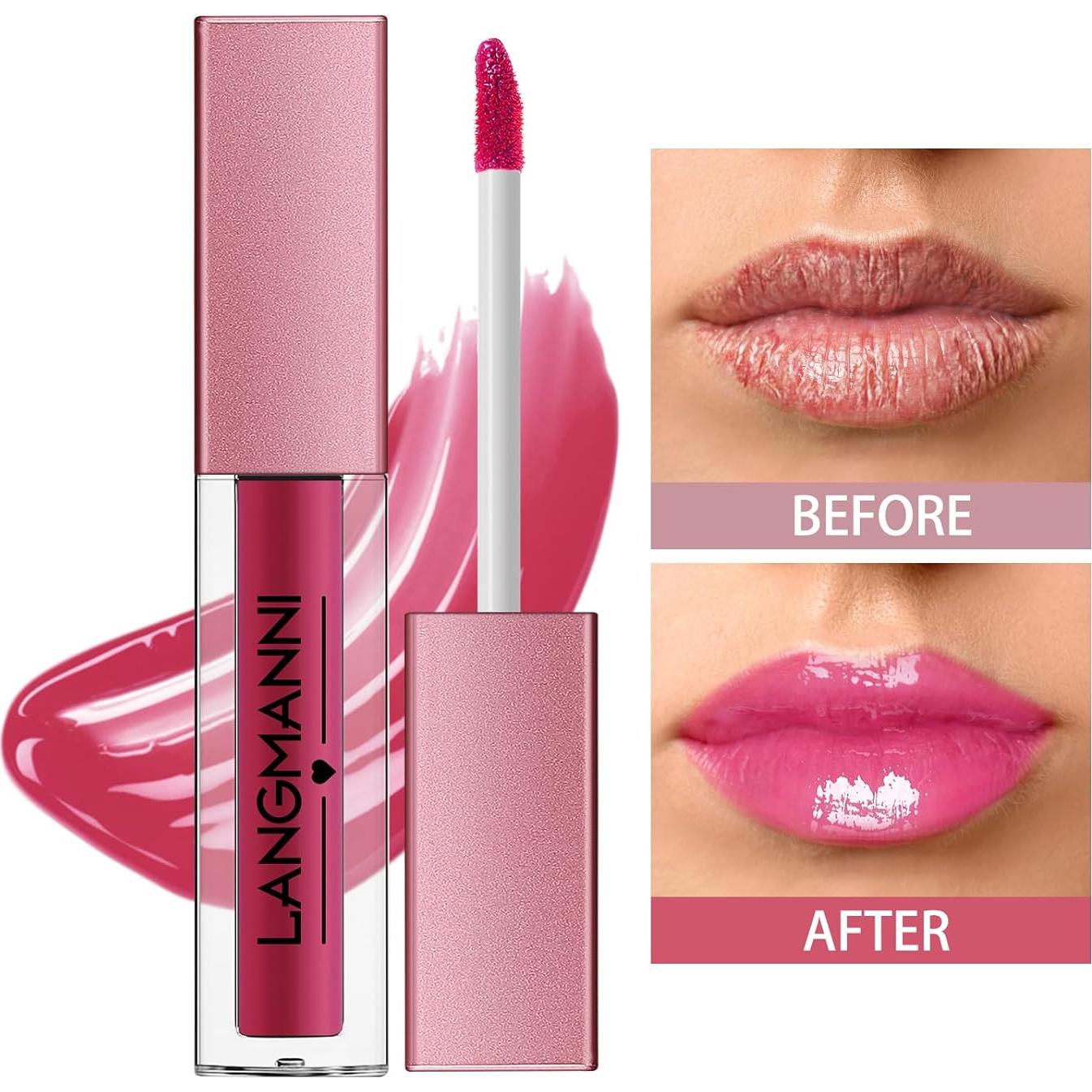 Set de 12 Brillos Labiales LANGMANNI - Colores Variados