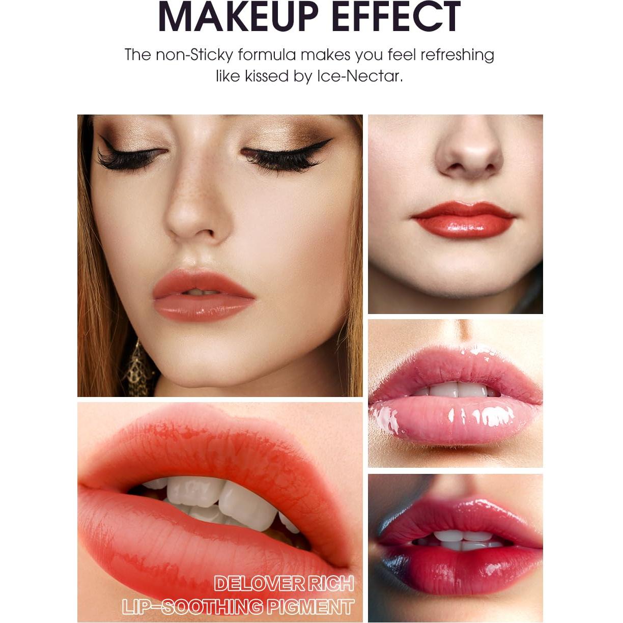 Set de 12 Brillos Labiales LANGMANNI - Colores Variados