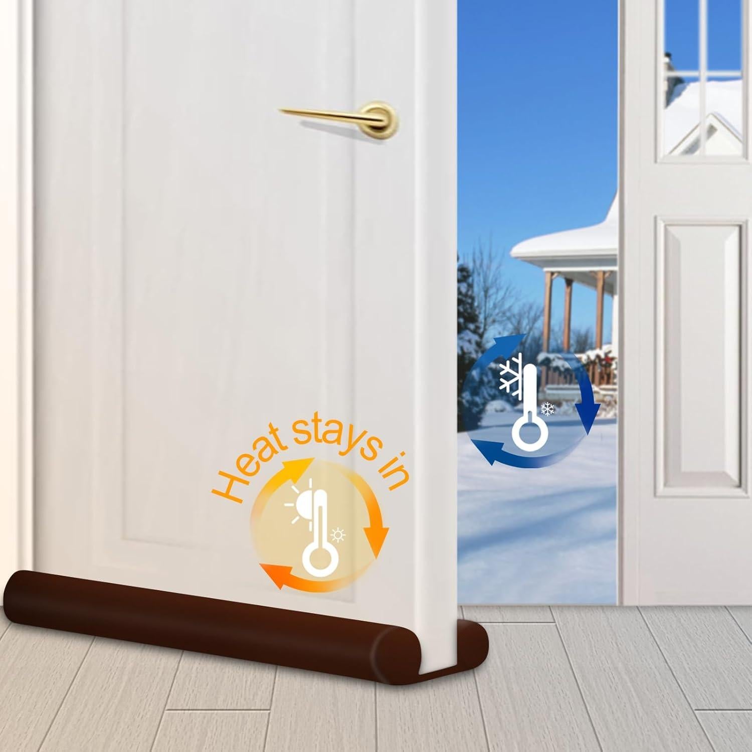 MAXTID Bloqueador de Corrientes de Aire para Puertas 30" Marrón