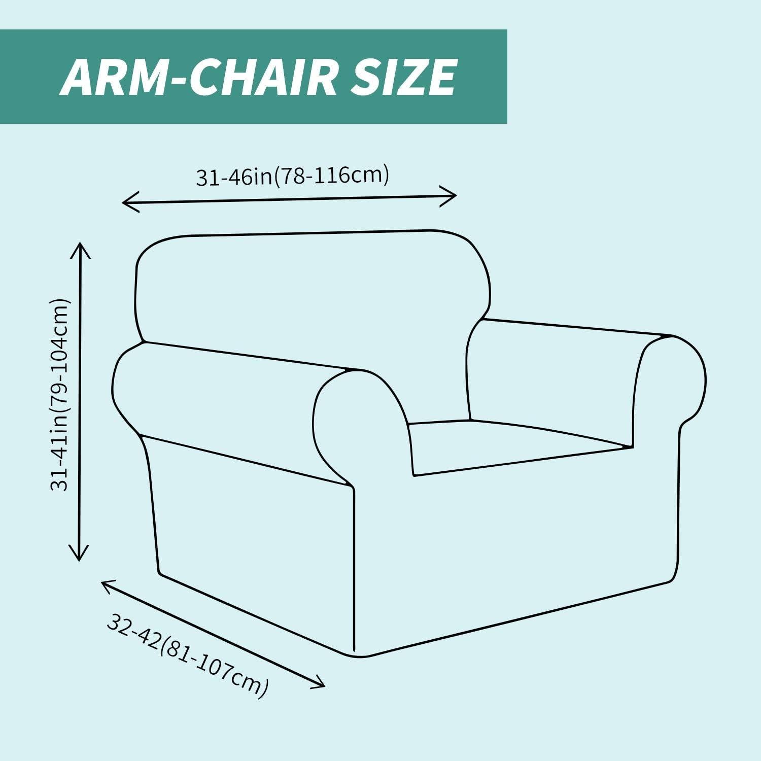 Funda de Sofá YEMYHOM Jacquard Antideslizante Verde Militar