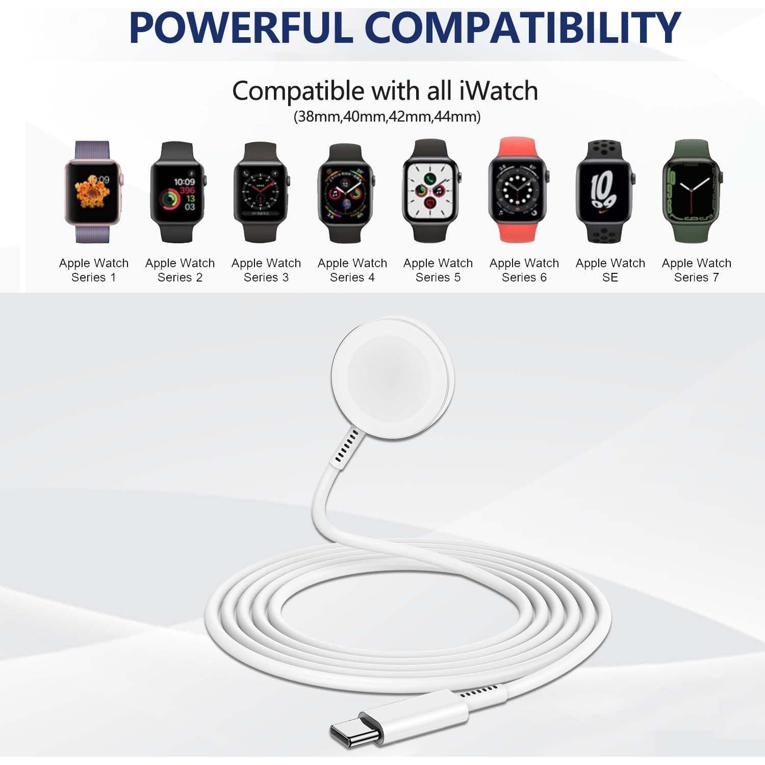 Cargador Rápido USB C para Apple Watch 20W Magnético