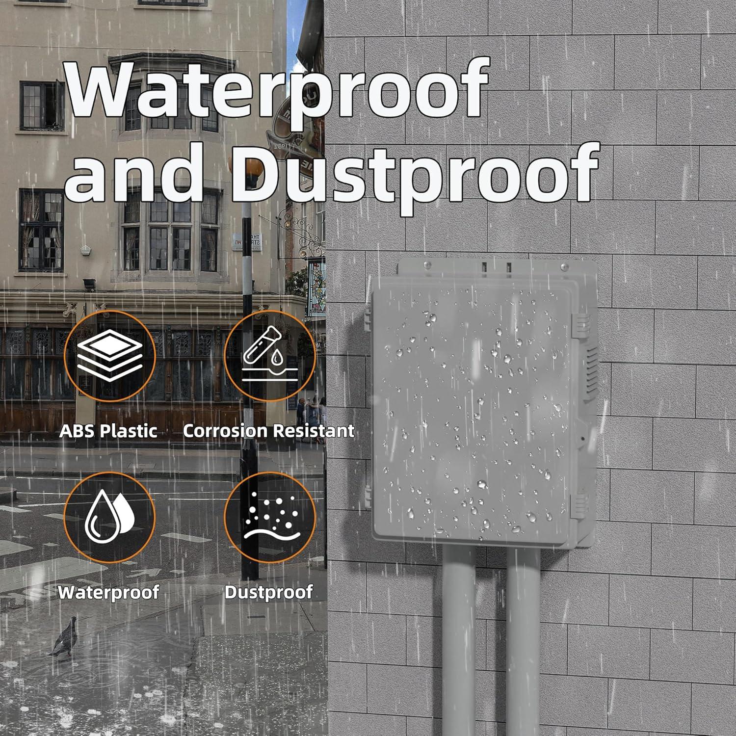 Caja Eléctrica Impermeable Joinfworld 40x28x15cm con Ventilador